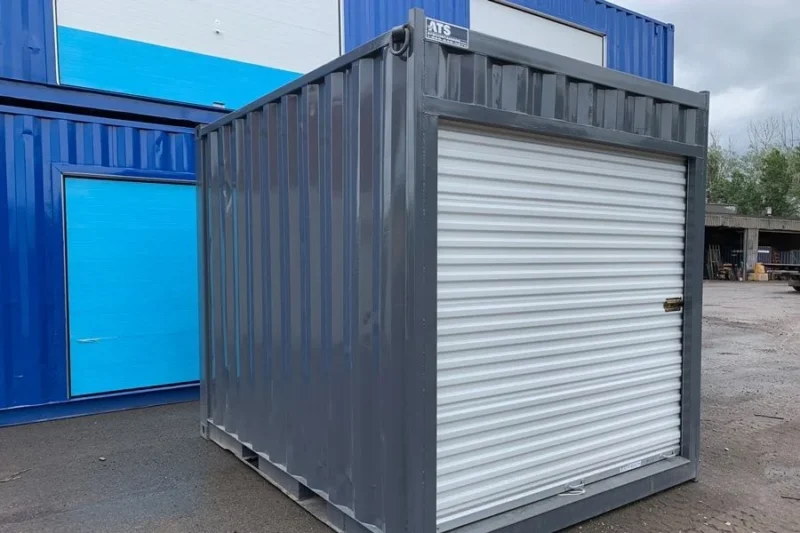 10FT Used Shipping Container with Roll-Up Door - Image 2
