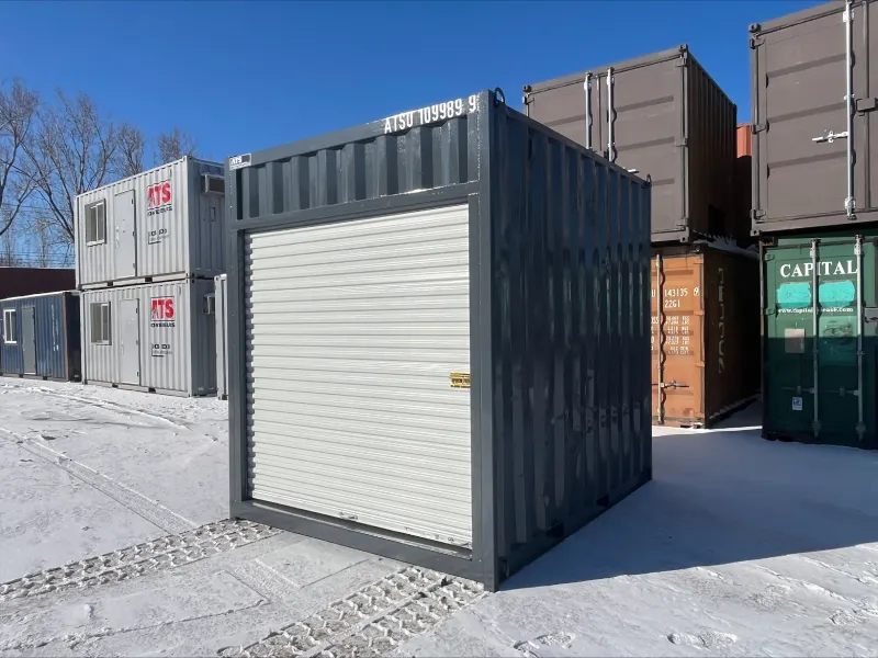 10′ High Cube Used Container with Roll-Up Door