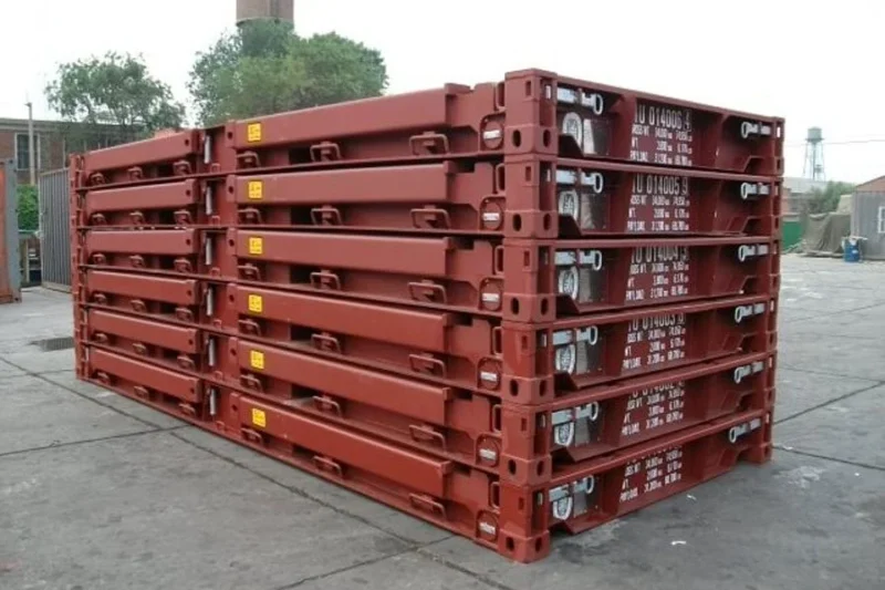 20FT Used Flat Rack Shipping Container - Image 2