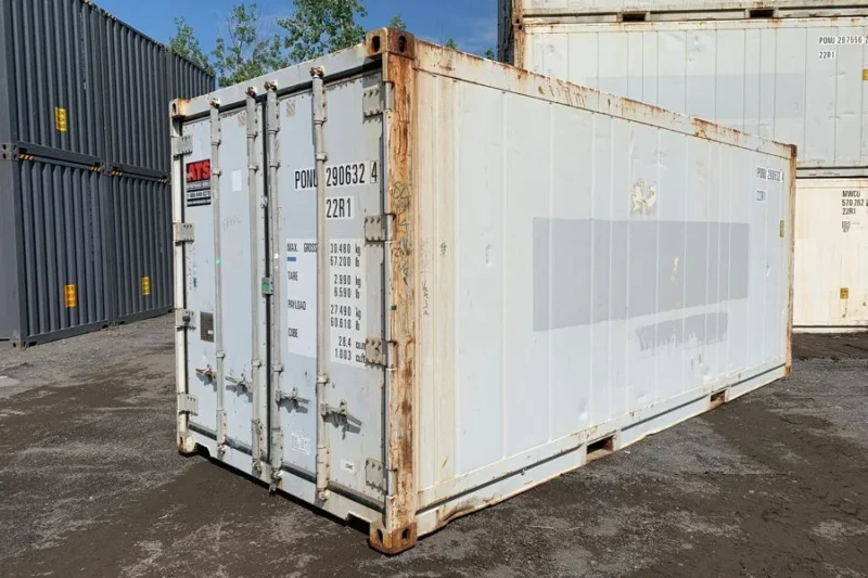 20FT Used Refrigerated Shipping Container (Insulated, Non-Functional Cooling Unit)