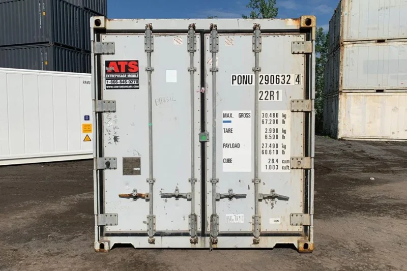 20FT Used Refrigerated Shipping Container (Insulated, Non-Functional Cooling Unit) - Image 2