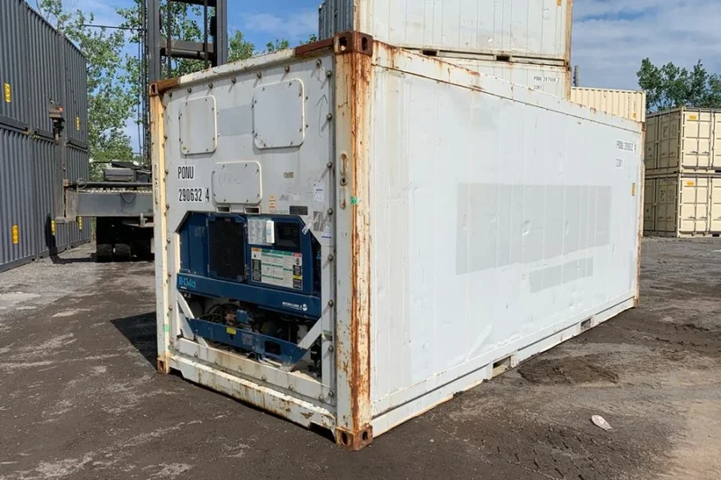 20FT Used Refrigerated Shipping Container (Insulated, Non-Functional Cooling Unit) - Image 3
