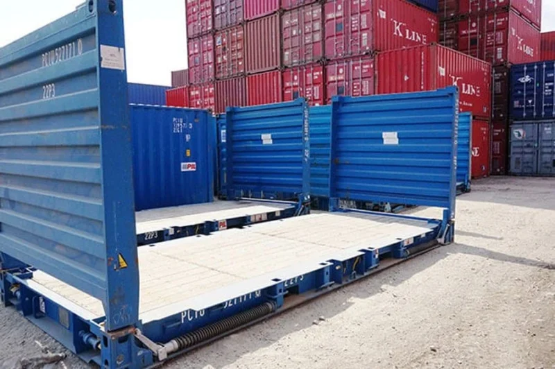 20FT Used Flat Rack Shipping Container - Image 3
