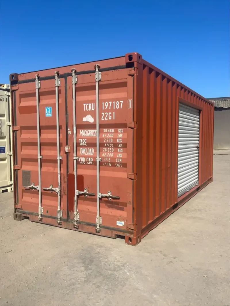 20FT Used Shipping Container with Roll-Up Door