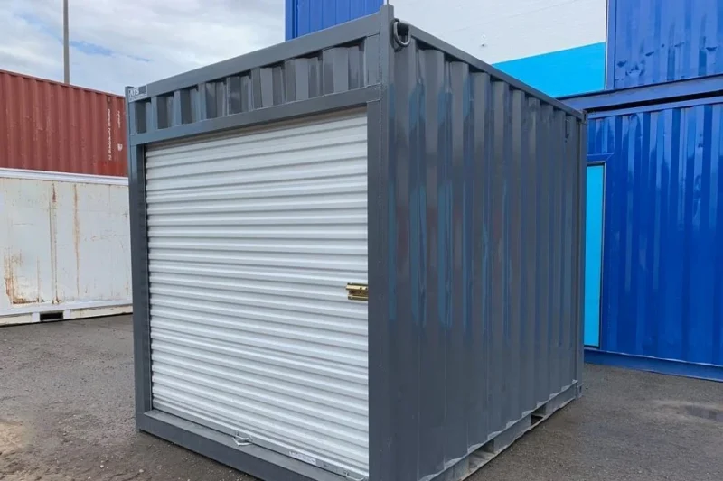 10FT Used Shipping Container with Roll-Up Door